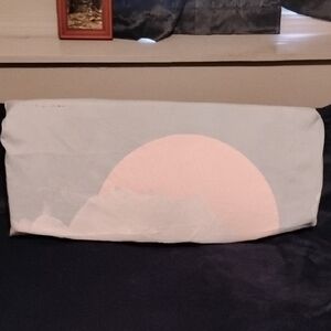 Pastel Pink and Gray Decorative Pillow